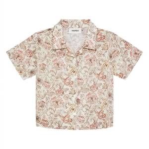 NEW MONTCE girl's floral mini button down shirt in venecia
